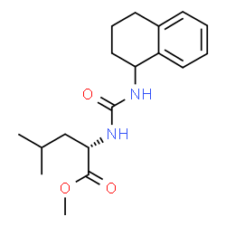 ChemSpider 2D Image | Methyl N-(1,2,3,4-tetrahydro-1-naphthalenylcarbamoyl)-L-leucinate | C18H26N2O3
