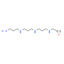 ChemSpider 2D Image | N-(3-Aminopropyl)-N'-{3-[(2-oxiranylmethyl)amino]propyl}-1,3-propanediamine | C12H28N4O