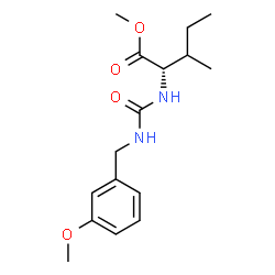 ChemSpider 2D Image | Methyl N-[(3-methoxybenzyl)carbamoyl]-L-isoleucinate | C16H24N2O4