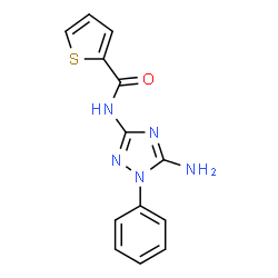 ChemSpider 2D Image | N-(5-amino-1-phenyl-1,2,4-triazol-3-yl)-2-thiophenecarboxamide | C13H11N5OS