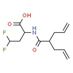 ChemSpider 2D Image | 2-[(2-Allyl-4-pentenoyl)amino]-4,4-difluorobutanoic acid | C12H17F2NO3