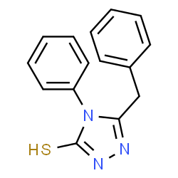 ChemSpider 2D Image | 5-BENZYL-4-PHENYL-4H-(1,2,4)TRIAZOLE-3-THIOL | C15H13N3S