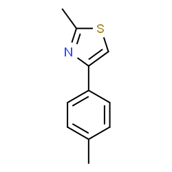 ChemSpider 2D Image | 2-Methyl-4-p-tolyl-thiazole | C11H11NS