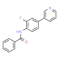 ChemSpider 2D Image | N-[2-Fluoro-4-(3-pyridinyl)phenyl]benzamide | C18H13FN2O