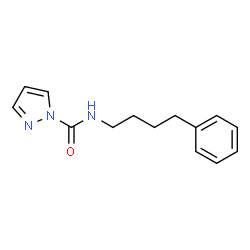 ChemSpider 2D Image | N-(4-Phenylbutyl)-1H-pyrazole-1-carboxamide | C14H17N3O