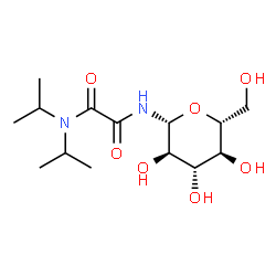 ChemSpider 2D Image | N-[(Diisopropylamino)(oxo)acetyl]-beta-D-glucopyranosylamine | C14H26N2O7