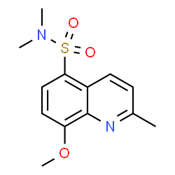 ChemSpider 2D Image | 8-Methoxy-N,N,2-trimethyl-5-quinolinesulfonamide | C13H16N2O3S