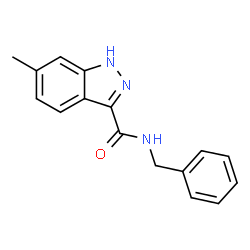 ChemSpider 2D Image | N-Benzyl-6-methyl-1H-indazole-3-carboxamide | C16H15N3O
