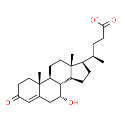 ChemSpider 2D Image | (7alpha,8xi)-7-Hydroxy-3-oxochol-4-en-24-oate | C24H35O4
