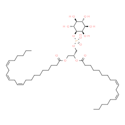 ChemSpider 2D Image | 1-[(10Z,13Z,16Z)-docosatrienoyl]-2-linoleoyl-sn-glycero-3-phospho-1D-myo-inositol | C49H85O13P