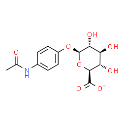 ChemSpider 2D Image | 4-Acetamidophenyl beta-D-glucopyranosiduronate | C14H16NO8