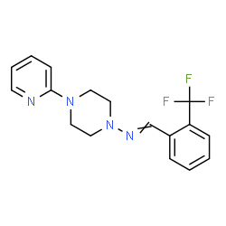 ChemSpider 2D Image | N-[4-(2-Pyridinyl)-1-piperazinyl]-1-[2-(trifluoromethyl)phenyl]methanimine | C17H17F3N4