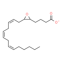 ChemSpider 2D Image | 4-{3-[(2Z,5Z,8Z)-2,5,8-Tetradecatrien-1-yl]-2-oxiranyl}butanoate | C20H31O3