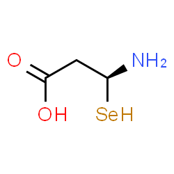 ChemSpider 2D Image | (3S)-3-Amino-3-selanylpropanoic acid | C3H7NO2Se