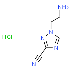 ChemSpider 2D Image | 1-(2-Aminoethyl)-1H-1,2,4-triazole-3-carbonitrile hydrochloride (1:1) | C5H8ClN5