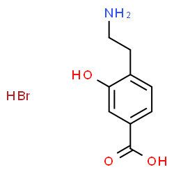 ChemSpider 2D Image | 4-(2-Aminoethyl)-3-hydroxybenzoic acid hydrobromide (1:1) | C9H12BrNO3