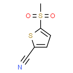 ChemSpider 2D Image | 5-(Methylsulfonyl)-2-thiophenecarbonitrile | C6H5NO2S2