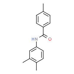 ChemSpider 2D Image | N-(3,4-Dimethylphenyl)-4-methylbenzamide | C16H17NO