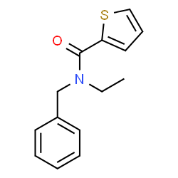 ChemSpider 2D Image | N-Benzyl-N-ethyl-2-thiophenecarboxamide | C14H15NOS