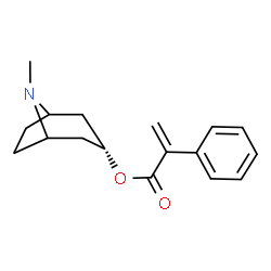 ChemSpider 2D Image | 8-Methyl-8-azabicyclo[3.2.1]oct-3-yl atropate | C17H21NO2