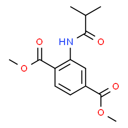 ChemSpider 2D Image | Dimethyl 2-(isobutyrylamino)terephthalate | C14H17NO5