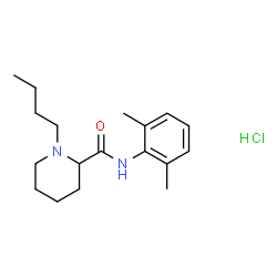 ChemSpider 2D Image | Bupivacaine hydrochloride | C18H29ClN2O