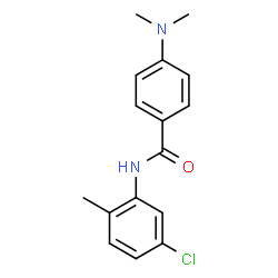 ChemSpider 2D Image | N-(5-Chloro-2-methylphenyl)-4-(dimethylamino)benzamide | C16H17ClN2O