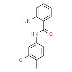 ChemSpider 2D Image | 2-Amino-N-(3-chloro-4-methylphenyl)benzamide | C14H13ClN2O