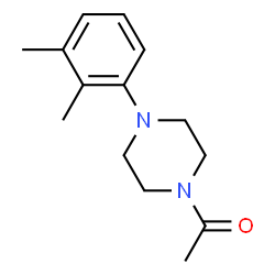 ChemSpider 2D Image | 1-[4-(2,3-Dimethylphenyl)-1-piperazinyl]ethanone | C14H20N2O