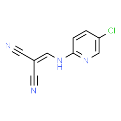 ChemSpider 2D Image | {[(5-Chloro-2-pyridinyl)amino]methylene}malononitrile | C9H5ClN4