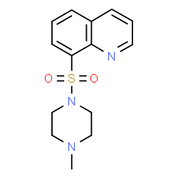 ChemSpider 2D Image | 8-[(4-Methyl-1-piperazinyl)sulfonyl]quinoline | C14H17N3O2S