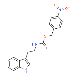 ChemSpider 2D Image | 4-Nitrobenzyl [2-(1H-indol-3-yl)ethyl]carbamate | C18H17N3O4