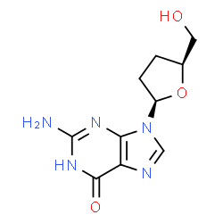 ChemSpider 2D Image | Dideoxyguanosine | C10H13N5O3