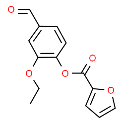 ChemSpider 2D Image | 2-Ethoxy-4-formylphenyl 2-furoate | C14H12O5
