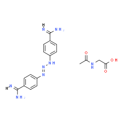 ChemSpider 2D Image | berenil | C18H22N8O3