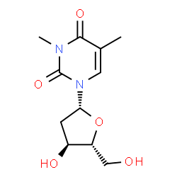 ChemSpider 2D Image | 3-Methylthymidine | C11H16N2O5