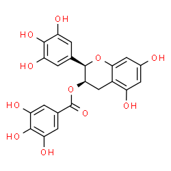 ChemSpider 2D Image | (−)-Epigallocatechin gallate | C22H18O11