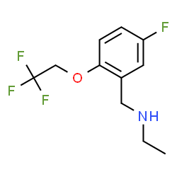 ChemSpider 2D Image | N-[5-Fluoro-2-(2,2,2-trifluoroethoxy)benzyl]ethanamine | C11H13F4NO