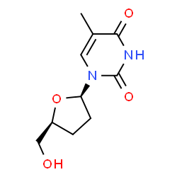 ChemSpider 2D Image | 3'-DEOXYTHYMIDINE | C10H14N2O4