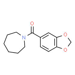 ChemSpider 2D Image | 1-Azepanyl(1,3-benzodioxol-5-yl)methanone | C14H17NO3