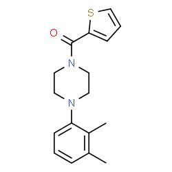 ChemSpider 2D Image | [4-(2,3-Dimethylphenyl)-1-piperazinyl](2-thienyl)methanone | C17H20N2OS