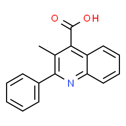 ChemSpider 2D Image | 3-Methyl-2-phenyl-4-quinolinecarboxylic acid | C17H13NO2