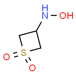 ChemSpider 2D Image | N-Hydroxy-3-thietanamine 1,1-dioxide | C3H7NO3S