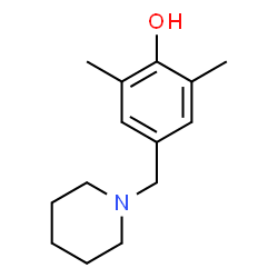 ChemSpider 2D Image | 2,6-Dimethyl-4-(1-piperidinylmethyl)phenol | C14H21NO