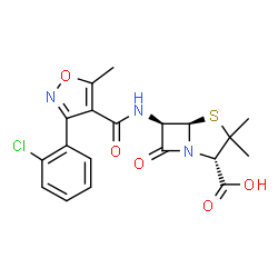 ChemSpider 2D Image | cloxacillin | C19H18ClN3O5S