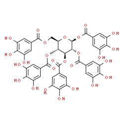 ChemSpider 2D Image | 1,2,3,4,6-Pentagalloyl glucose | C41H32O26