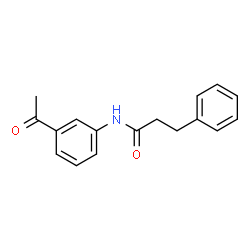 ChemSpider 2D Image | N-(3-Acetylphenyl)-3-phenylpropanamide | C17H17NO2