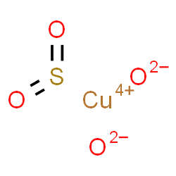ChemSpider 2D Image | copper(4+);oxygen(2-);sulfur dioxide | CuO4S