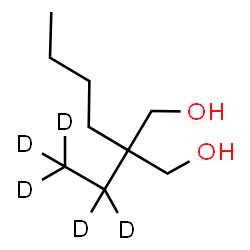 ChemSpider 2D Image | 2-Butyl-2-(~2~H_5_)ethyl-1,3-propanediol | C9H15D5O2