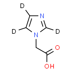 ChemSpider 2D Image | (~2~H_3_)-1H-Imidazol-1-ylacetic acid | C5H3D3N2O2